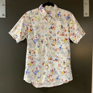 Unique Men’s Short Sleeve Button Up!